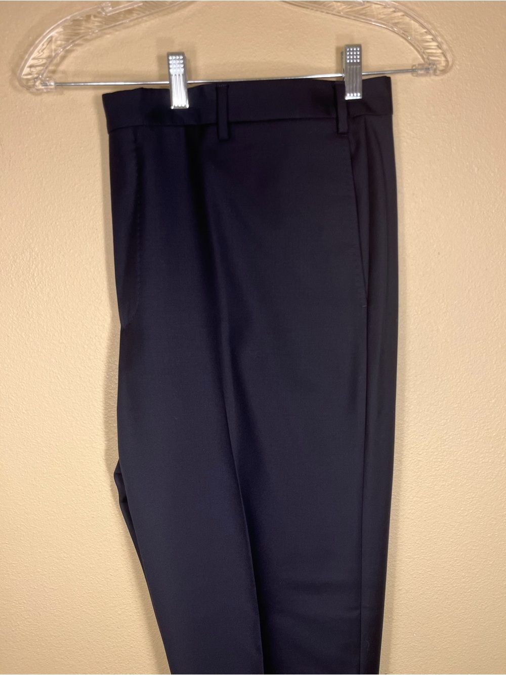 Zanella Black Todd Men’s Trousers Pants with Ivory Striped Waistband